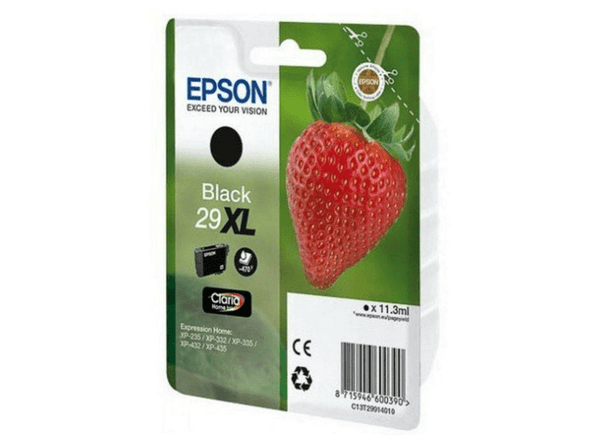 Pack Cartucho de tinta Epson C13T29914020 Fresa 29 cartuchos XL Black