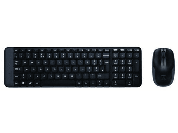 Pack Teclado + Ratón Logitech Wireless Desktop MK220 Inalámbrico Bluetooth USB 10 metros Negro