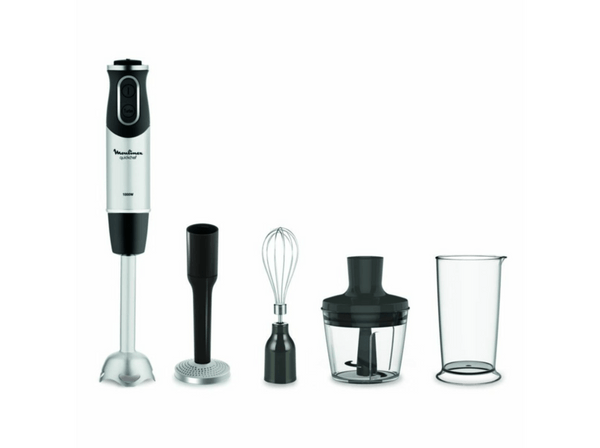 Batidora de mano Moulinex Quickchef DD65H810 1000W 10 vel Picadora 500 ml Vaso medidor 800 ml Pasa puré