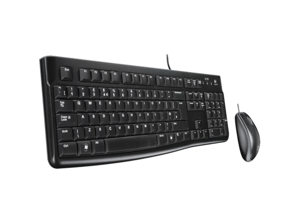 Pack Teclado + Ratón Logitech Desktop MK120 Cable USB Negro