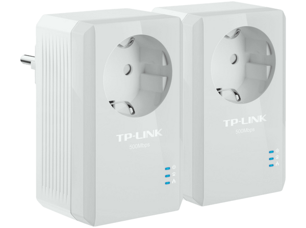 Adaptador TP-Link TL-PA4010P KIT 600 Mbps Cobertura Internet Línea Eléctrica 2 Puertos