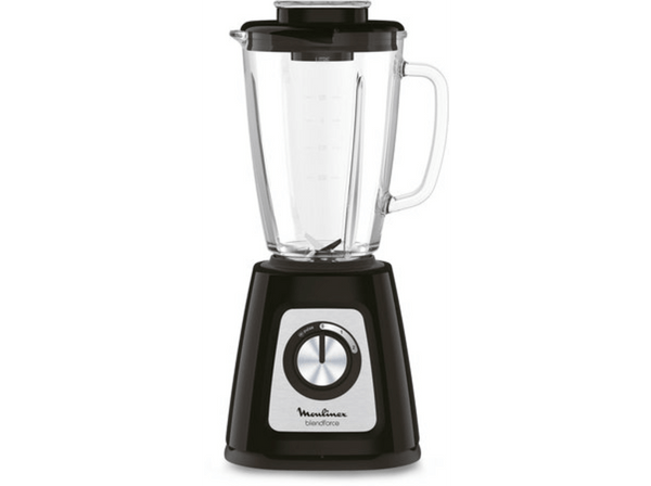 Batidora de vaso Moulinex LM435810 1.75L 6 Cuchillas Cristal Negro