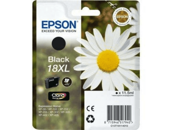 Cartucho de tinta Epson 18XL negro