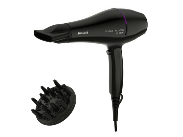 Secador Philips BHD274/00 Pro DryCare Ionizador Thermoprotect 2200W 6 temperaturas y velocidades Negro