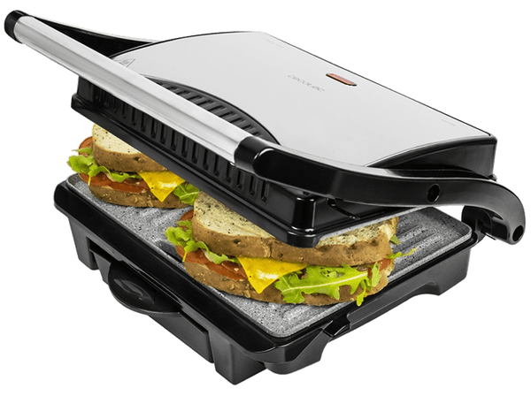 Grill Cecotec RocknGrill 1000W Antiadherente 25.4x17.5 cm Luz indicadora