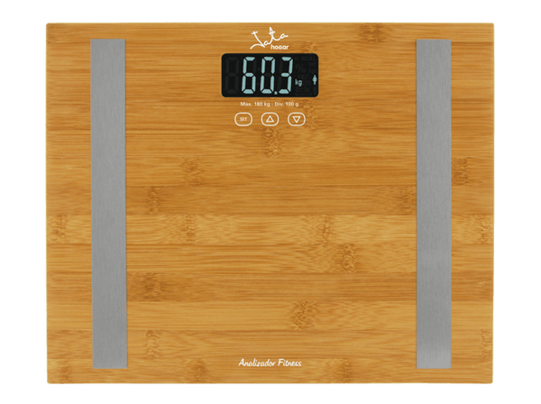 Báscula de Baño Jata 577 Peso máximo 180 Kg Pantalla LCD Bambú
