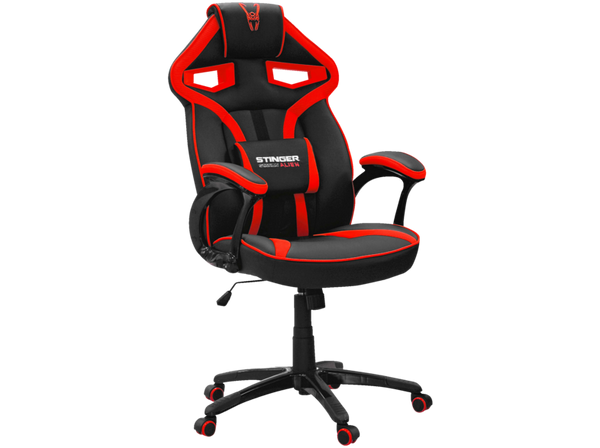 Silla gaming Woxter Stinger Station Alien Respaldo con ajuste automático Rojo