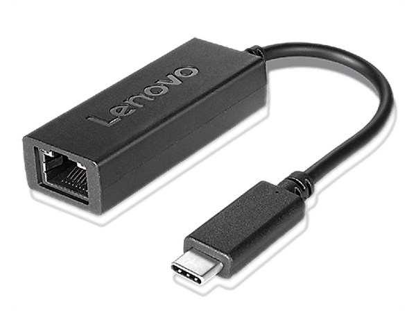 Cable de red LENOVO 4X90S91831  USB Tipo C a Ethernet  Negro