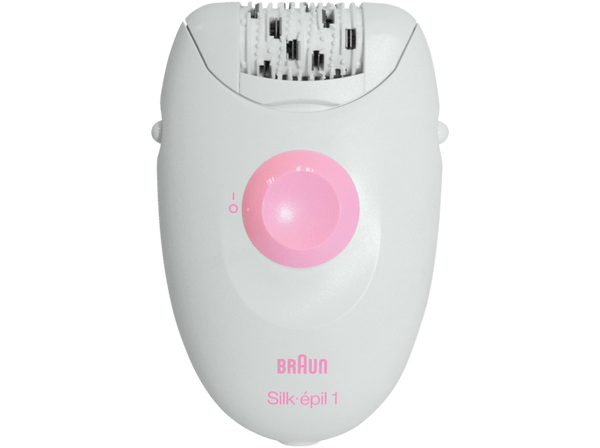 Depiladora Braun Silképil 1 SE1370 Depiladora para mujer con cable con un accesorio blanco/rosa