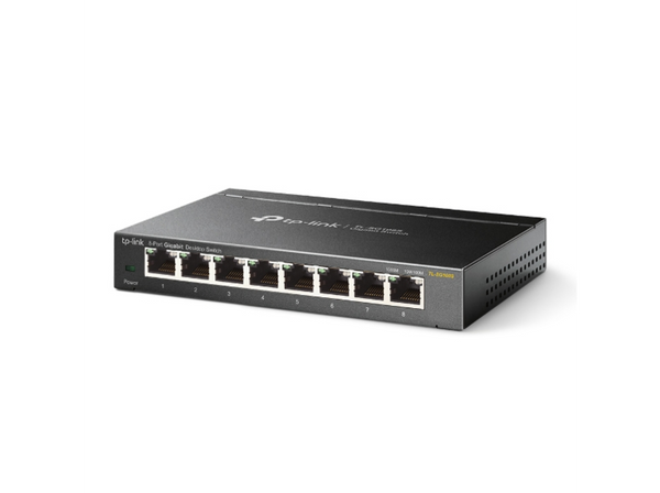 Switch TP-Link TL-SG108 8 puertos RJ-45 Gigabit Ethernet (10/100/1000) Negro