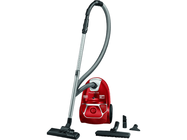Aspirador con bolsa Rowenta RO3953 750W Capacidad de 3 L Compact Power AAA Clase A Rojo