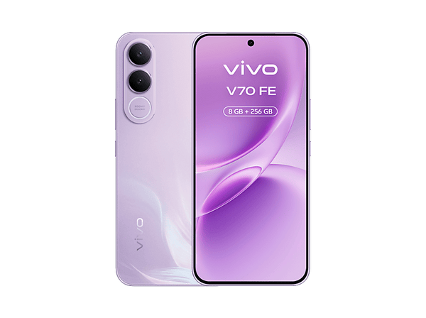 Móvil vivo Bundle V70 FE  Muse Purple  256GB  8GB RAM  6.83 AMOLED  Dimensity 7360-Turbo  7000 mAh