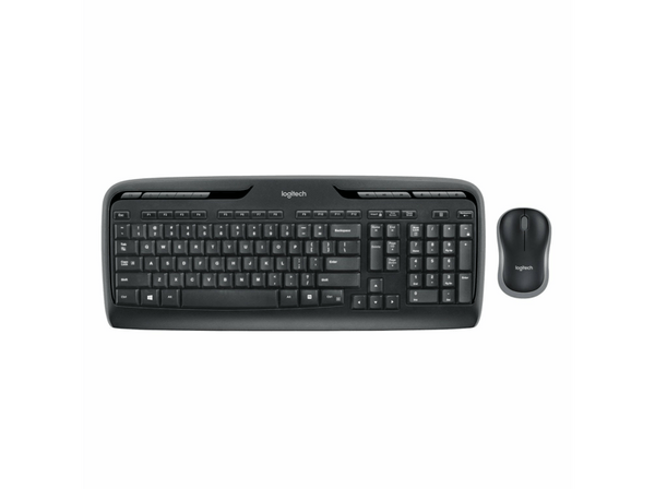 Pack Teclado + Ratón Logitech Wireless Combo MK330 Inalámbrico Bluetooth USB Negro