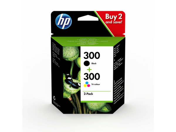 Cartucho de tinta HP 300 Combo 2 Pack Negro/Tricolor CN637EE