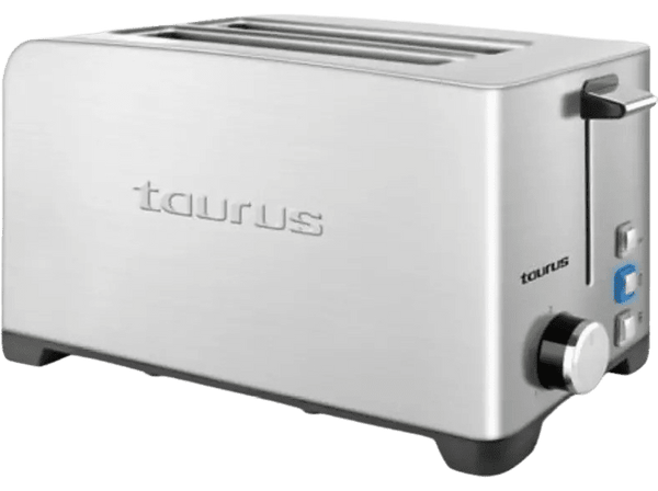 Tostadora Taurus 960.641 MyToast Legend Duplo 1400W iluminación LED tres funciones Inox