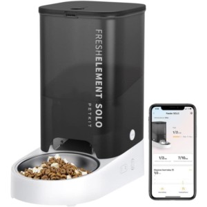 PETKIT Fresh Element SOLO Gris Comedero Inteligente Para Mascotas Dispensador Programable con APP de 1 a 10 Comidas Diarias