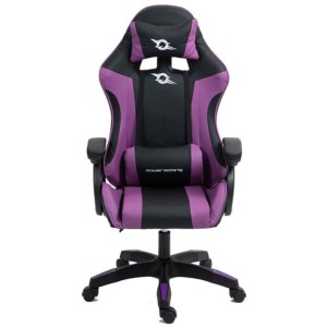 PowerGaming Silla Altavoz Masaje Negro+Lila