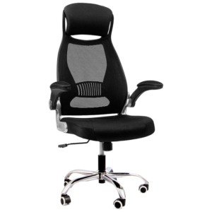 Silla de Oficina Powerbasics W2003 Negro con Reposabrazos Abatibles